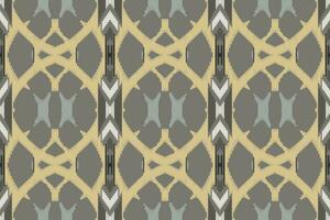 Ikat Paisley Pattern Embroidery Background. Ikat Flower Geometric Ethnic Oriental Pattern Traditional. Ikat Aztec Style Abstract Design for Print Texture,fabric,saree,sari,carpet. vector