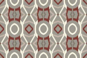 Motif Ikat Seamless Pattern Embroidery Background. Ikat Seamless Geometric Ethnic Oriental Pattern traditional.aztec Style Abstract Vector design for Texture,fabric,clothing,wrapping,sarong.