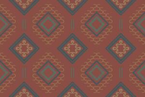Simple ethnic design in the Philippines. traditional pattern background It is a pattern created by combining geometric shapes. Create beautiful fabric patterns. Design for print. vector
