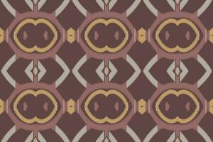 Motif Ikat Seamless Pattern Embroidery Background. Ikat Floral Geometric Ethnic Oriental Pattern Traditional. Ikat Aztec Style Abstract Design for Print Texture,fabric,saree,sari,carpet. vector