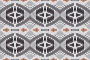 Motif Ikat Floral Paisley Embroidery Background. Ikat Frame Geometric Ethnic Oriental Pattern Traditional. Ikat Aztec Style Abstract Design for Print Texture,fabric,saree,sari,carpet. vector