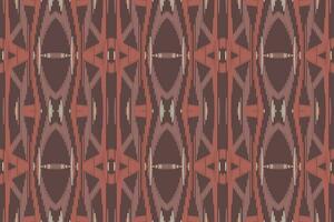 Motif Ikat Seamless Pattern Embroidery Background. Ikat Flower Geometric Ethnic Oriental Pattern Traditional. Ikat Aztec Style Abstract Design for Print Texture,fabric,saree,sari,carpet. vector