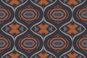 Ikat Damask Paisley Embroidery Background. Ikat Frame Geometric Ethnic Oriental Pattern Traditional. Ikat Aztec Style Abstract Design for Print Texture,fabric,saree,sari,carpet. vector