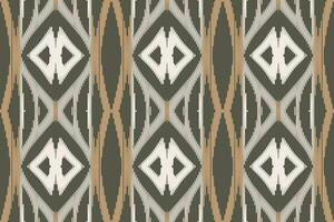 Motif Ikat Seamless Pattern Embroidery Background. Ikat Stripes Geometric Ethnic Oriental Pattern Traditional. Ikat Aztec Style Abstract Design for Print Texture,fabric,saree,sari,carpet. vector