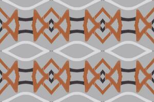 ikat sin costura modelo bordado antecedentes. ikat marco geométrico étnico oriental modelo tradicional. ikat azteca estilo resumen diseño para impresión textura,tela,sari,sari,alfombra. vector