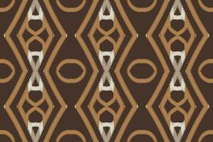 Motif Ikat Seamless Pattern Embroidery Background. Ikat Patterns Geometric Ethnic Oriental Pattern Traditional. Ikat Aztec Style Abstract Design for Print Texture,fabric,saree,sari,carpet. vector