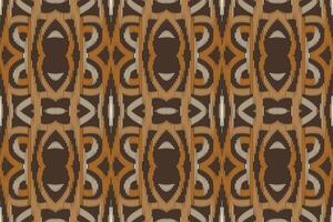 Motif Ikat Seamless Pattern Embroidery Background. Ikat Prints Geometric Ethnic Oriental Pattern traditional.aztec Style Abstract Vector design for Texture,fabric,clothing,wrapping,sarong.