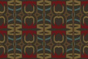Motif Ikat Seamless Pattern Embroidery Background. Ikat Texture Geometric Ethnic Oriental Pattern Traditional. Ikat Aztec Style Abstract Design for Print Texture,fabric,saree,sari,carpet. vector