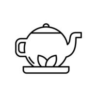 té maceta icono vector diseño plantillas sencillo y moderno