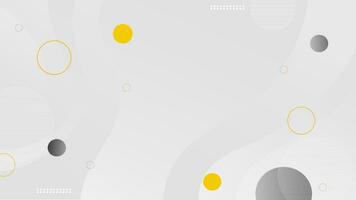 abstract gradient white wave and colorful round background, minimal dynamic curve graphic, modern grey space layout vector