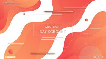 modern gradient red and orange wave background, dynamic geometric landing page, minimal element banner graphic vector