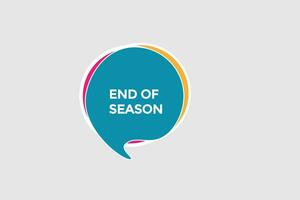 new end of season news website, click button, level, sign, speech, bubble  banner, vector