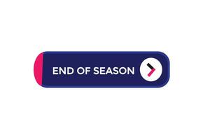 new end of season news website, click button, level, sign, speech, bubble  banner, vector