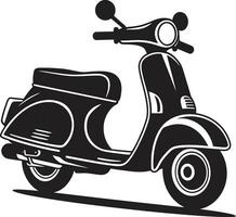 Colorful Scooter Vector Illustration Scooter Silhouette Collection