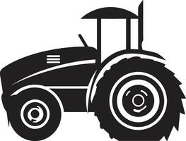 Traditional Tractor Silhouette Old School Tractor Vector Design