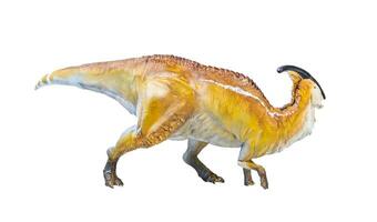 parasaurolophus dinosaurio aislado antecedentes foto