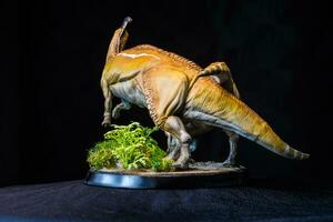 Parasaurolophus Dinosaur in the dark photo