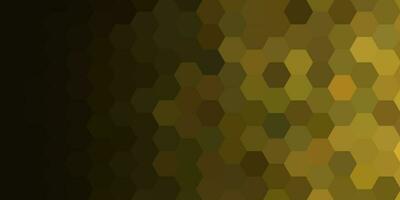 abstract background with gold geometric hexagon vector