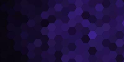 abstract dark purple background with hexagon vector