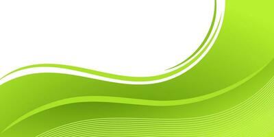 abstract elegant green curve background for business vector