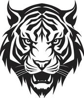 Vector Tiger Minimalism Elegance in Simplicity Cosmic Tiger Realm Vector Universe