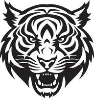 Vector Tiger in Monochrome Subtle Power Vibrant Tiger Portrait Colorful Majesty