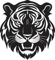 vector Tigre rayas en detalle vistoso Tigre retrato en vector