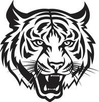 Geometric Tiger Head Vector Majestic Tiger Portrait Vector Elegance