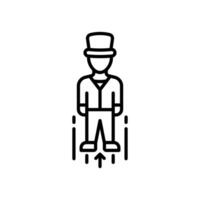 Levitation icon in vector. Illustration vector