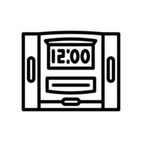 Digital Clock icon in vector. Illustration vector