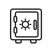 Bank Safe icon in vector. Illustration vector