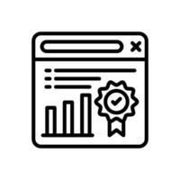 Ranking Site icon in vector. Illustration vector