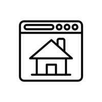 SEO Homepage icon in vector. Illustration vector