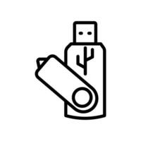 USB icon in vector. Illustration vector