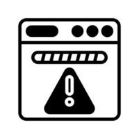 Page Warning icon in vector. Illustration vector