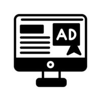 Banner Advertisement icon in vector. Illustration vector