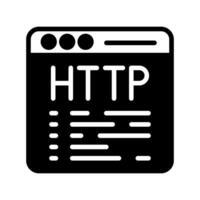 HTTP icon in vector. Illustration vector