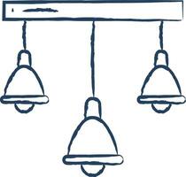 Ceiling Light hand drawn vector illustration