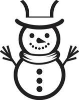 Frostys Wonderland Vector Snowman Spectacle Snowman Serenity in Vector Artistic Flurries