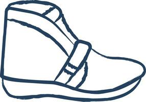 Footwear hand drawn vector illustration