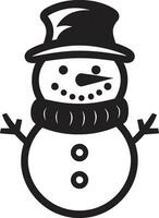 Snowman Fantasia A Vector Art Collection Chasing Snowflakes Vector Snowman Adventures