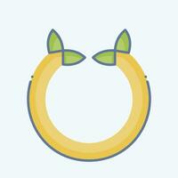 Icon Horseshoe. related to Celtic symbol. doodle style. simple design editable. simple illustration vector