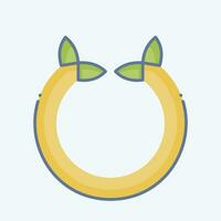 Icon Horseshoe. related to Celtic symbol. doodle style. simple design editable. simple illustration vector