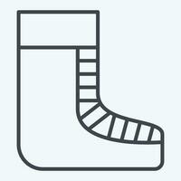 Icon Shoes. related to Celtic symbol. line style. simple design editable. simple illustration vector