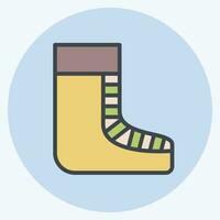 Icon Shoes. related to Celtic symbol. color mate style. simple design editable. simple illustration vector