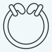 Icon Torg. related to Celtic symbol. line style. simple design editable. simple illustration vector
