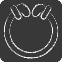 Icon Torg. related to Celtic symbol. chalk Style. simple design editable. simple illustration vector