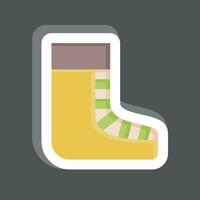 Sticker Shoes. related to Celtic symbol. simple design editable. simple illustration vector