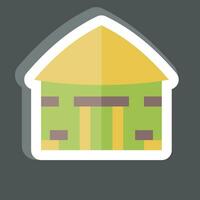 Sticker House. related to Celtic symbol. simple design editable. simple illustration vector