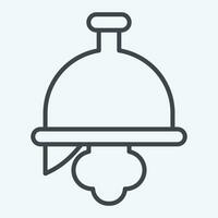 Icon Helmet. related to Celtic symbol. line style. simple design editable. simple illustration vector